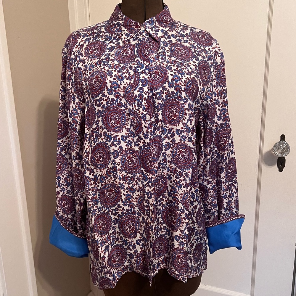 J.Crew Button-down NWT in paisley print